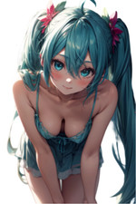 Hatsune Miku Waifu Weatherproof Anime Sticker 6" Car Decal