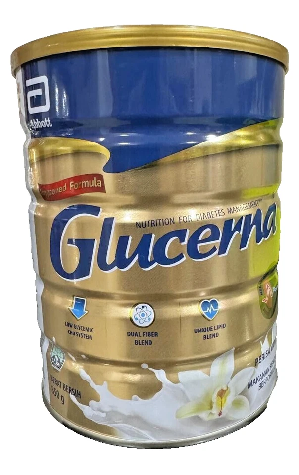 Glucerna Leche en Polvo Triple Cuidado Nutrición para Diabéticos Vainilla 800g - 2 Latas Foto 2 de 4