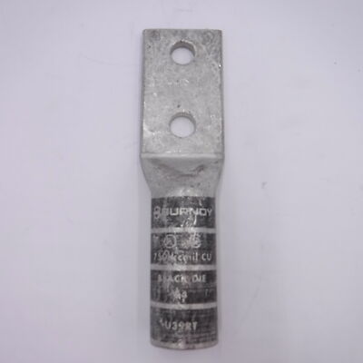 Burndy 2 Hole Compression Lug U39RT 750 kcmil CU Black Die 24