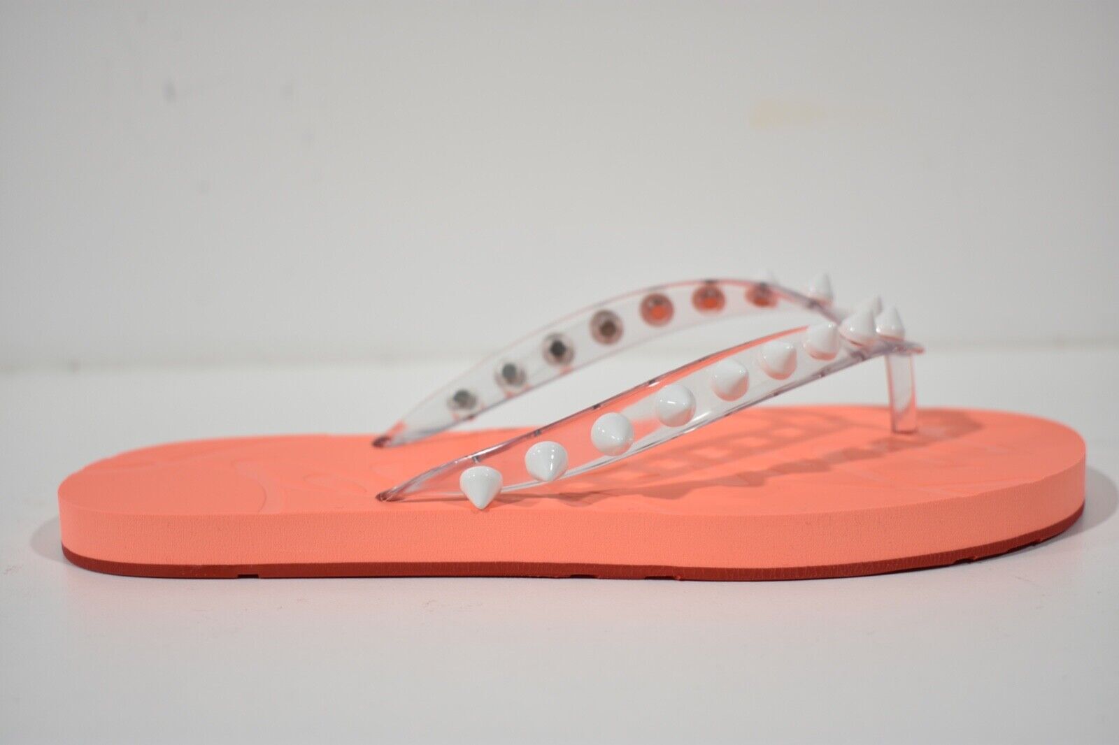 Christian Louboutin Loubi Flip Spikes Donna Flat Drag Thong Flip Flop Sandal 41 image 2