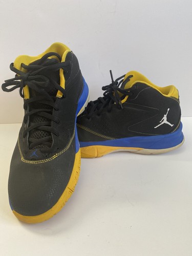 JORDAN COURT VISION 99 Black/Yellow-Game Royal -616777 089 SZ 8 Great  Shape! | eBay