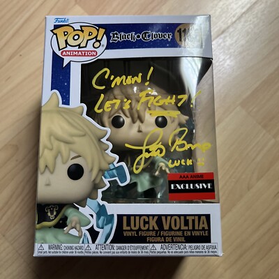 Funko Pop! Vinyl: Black Clover - Luck Voltia (AAA Anime) #1102 Autographed!