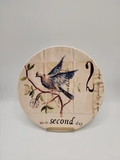 Williams Sonoma "12 Days of Christmas" 8 1/2 Dessert/Salad Plate-Second Day