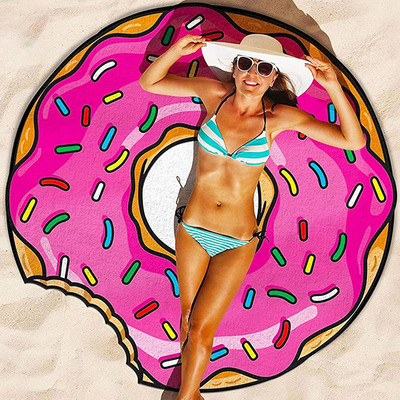 Mikrofaser Strandtuch, Tie-Dye-Muster, Hitze-Sublimation Strandkissen, Yoga-Matt