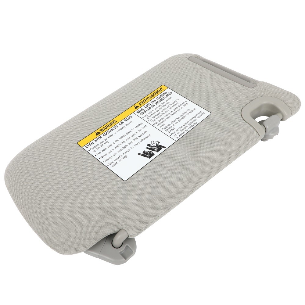 Driver Side Gray Sun Visor Without Sunroof For 2012-2019 Nissan LEAF Sentra