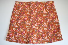 Gymboree Mix n Match Floral Corduroy Skirt Skort Size 7 Adj Waist EUC