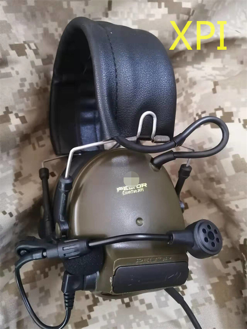 Stock Comtac XPI Army Green Brown Communication Noise Reduction