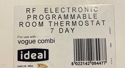 Ideal PRT4 RF 7 Day Programmable Electronic Room Thermostat Kit 208448 - Picture 2 of 2
