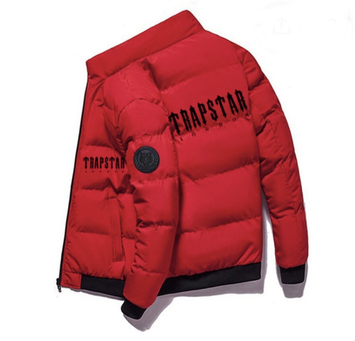 trapstar puffer jacket red