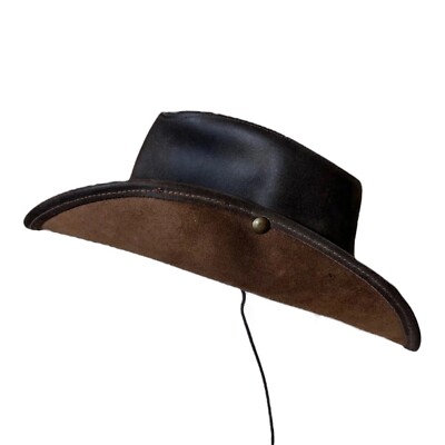 Henschel Mountaineer Brown Leather USA Made Hat Medium | eBay