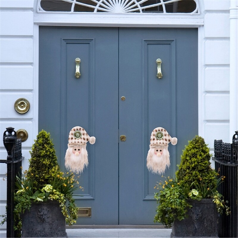 European Christmas Door Hanging Dolls Elegant Holiday Parties