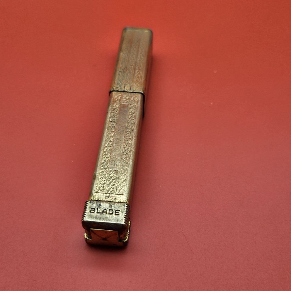 Vintage Gold Tone Schick Repeating Safety Razor 