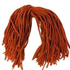 Wool Strips Rug Hooking BURNT ORANGE 222, 18" long 6 Cut 100 ct. Dorr Mill