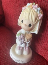 Precious Moments Girl Communion Figurine, Personalized Samantha