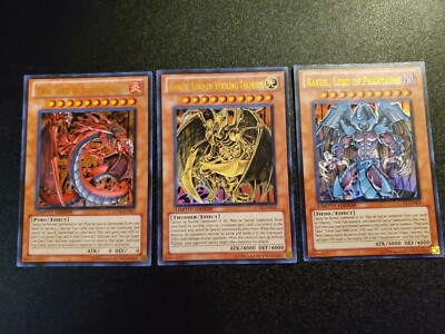 Yugioh 3 Uria Hamon Raviel Limited Editions Ultra Rare Lc02 En001 02 03 Ebay
