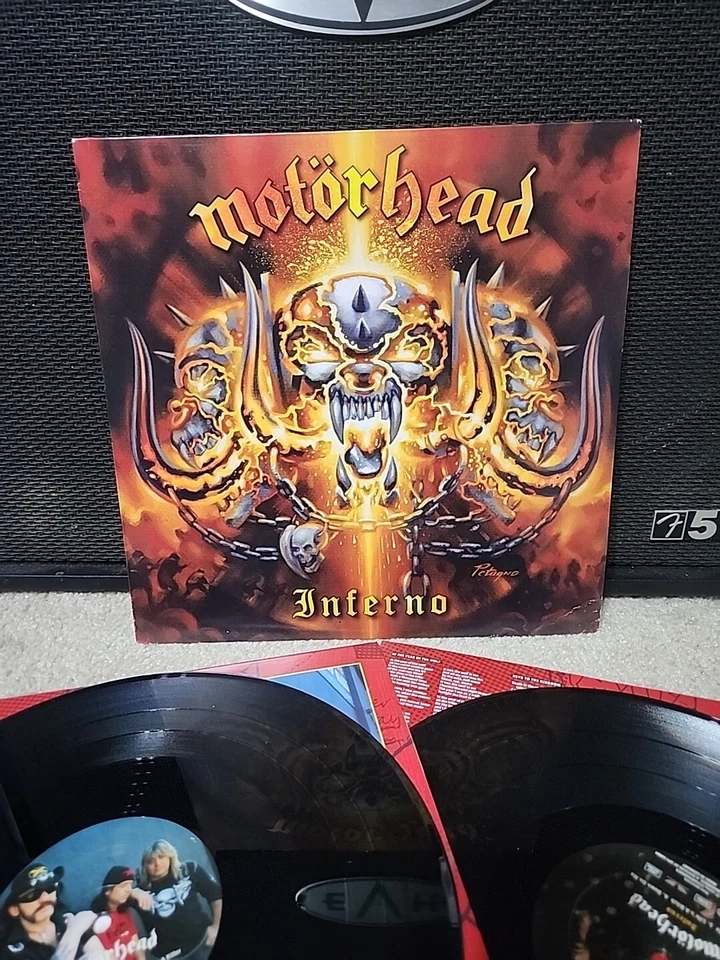 Motorhead Inferno 2lp Vinyl OG 2004 1st German Press W/Inserts VG+/EX+ Wax Foto 2 de 4
