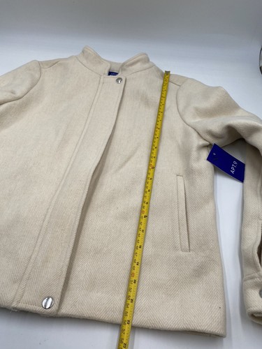 ADP.9 Women’s Size S Ivory Soft Full Zipper Spring Fall Seasons Jacket - Picture 9 of 12