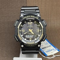 Casio AQ-S810W-1A3 Tough Solar Power Schwarz Analog Digital Stoppuhr Sportuhr