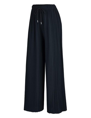 Made By Johnny Womens Pleated Wide Leg 