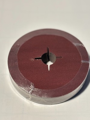 flexOfit 25 St Vulkan Fiberscheiben Fibre Disc 115 x 22mm K120 Schleifscheibe