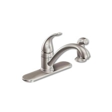 Moen Torrance One Handle Stainless Steel Kitchen Faucet Side Sprayer CA87480SRS