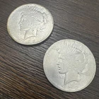 Peace Silver Dollars 1922 - Lot of 2 - 90% Silver Verified - Lot #1