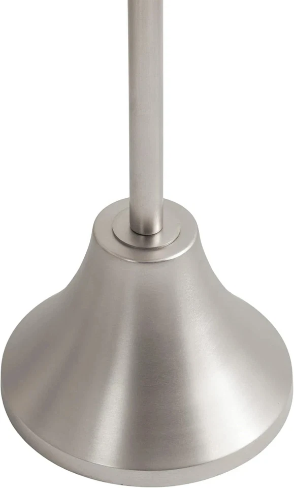 Mesa de Bebida Sanzo Moderna Pedestal, 10 X 10 X 23, Decoradora Mármol Blanco y Plateado Foto 4 de 4