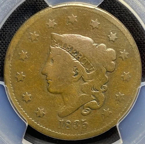 Photo of a 1835-P Large Cent from an eBay listing that sold on Jul 22, 2026