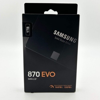 New Samsung 2.5'' 870 EVO 1TB SATA III 6Gbps SSD MZ-77E1T0