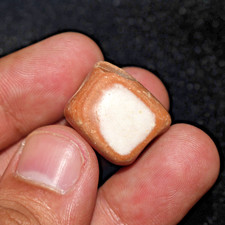 Genuine Ancient Tibetan Himalayan Banded Agate Stone Dzi Bead in good Condition