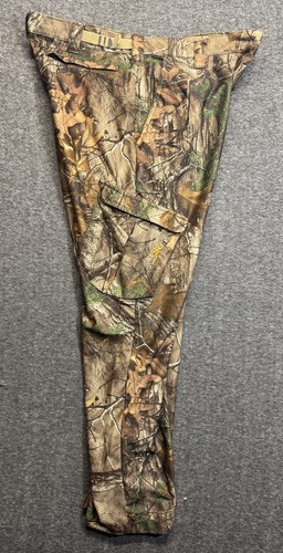 Browning Men's XL Realtree Xtra Camo Mesh Cargo Hunting Pants - Adjustable Waist - Picture 20 of 20