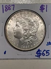1887 $1 Morgan Dollar -FREE SHIPPING-