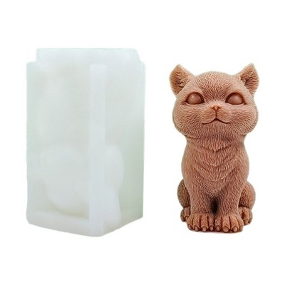 Silicone Mold Clay Craft Moulds Making Moulds Cute Cat Shape Figure Molds