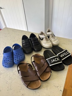 Boys shoe bundle size 13 5 pairs Nike trainers sandles etc