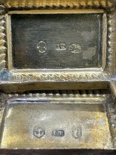Antique Georgian Solid Silver Vinaigrette John Thropp Birmingham Gilt Interior