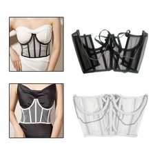 Lace Corset Belt Underbust Corset for Women Bustier Girdle