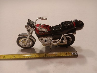 Vintage 1981, Matchbox, Kidco,Diecast Pull-String Red Harley Davidson Motorcycle