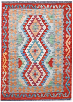 Tash Vintage Türkische Handarbeit Afghan Läufer Wollteppich Kelim Rug 150x100cm