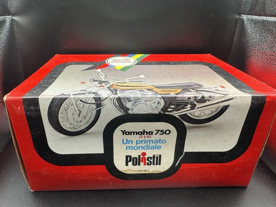 POLISTIL Scala 1/ 10 YAMAHA 750CC moto obsoleta con scatola originale!!! - Immagine 3 di 4