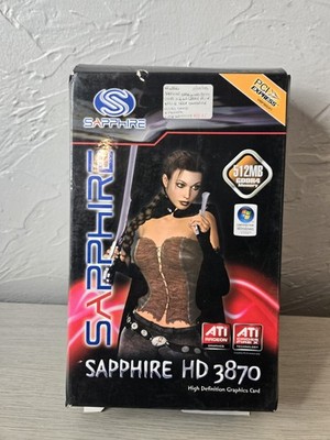 NEW Vintage Sapphire HD 3870 Graphics Card 512MB See Photos