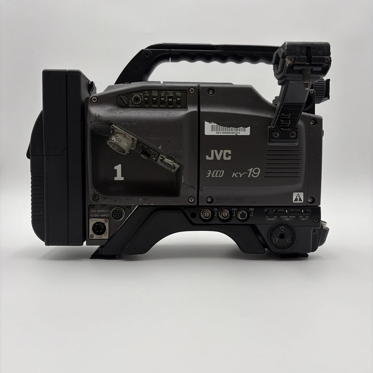JVC KY-19U 3CCD STUDIO COLOR VIDEO CAMERA w/ Canon TV Lens