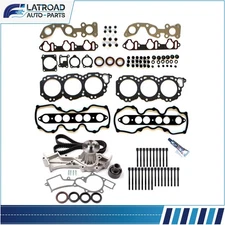 Fits Nissan Xterra 00-03 3.3L Head Gasket Set Timing Belt Bolt Kit Water Pump