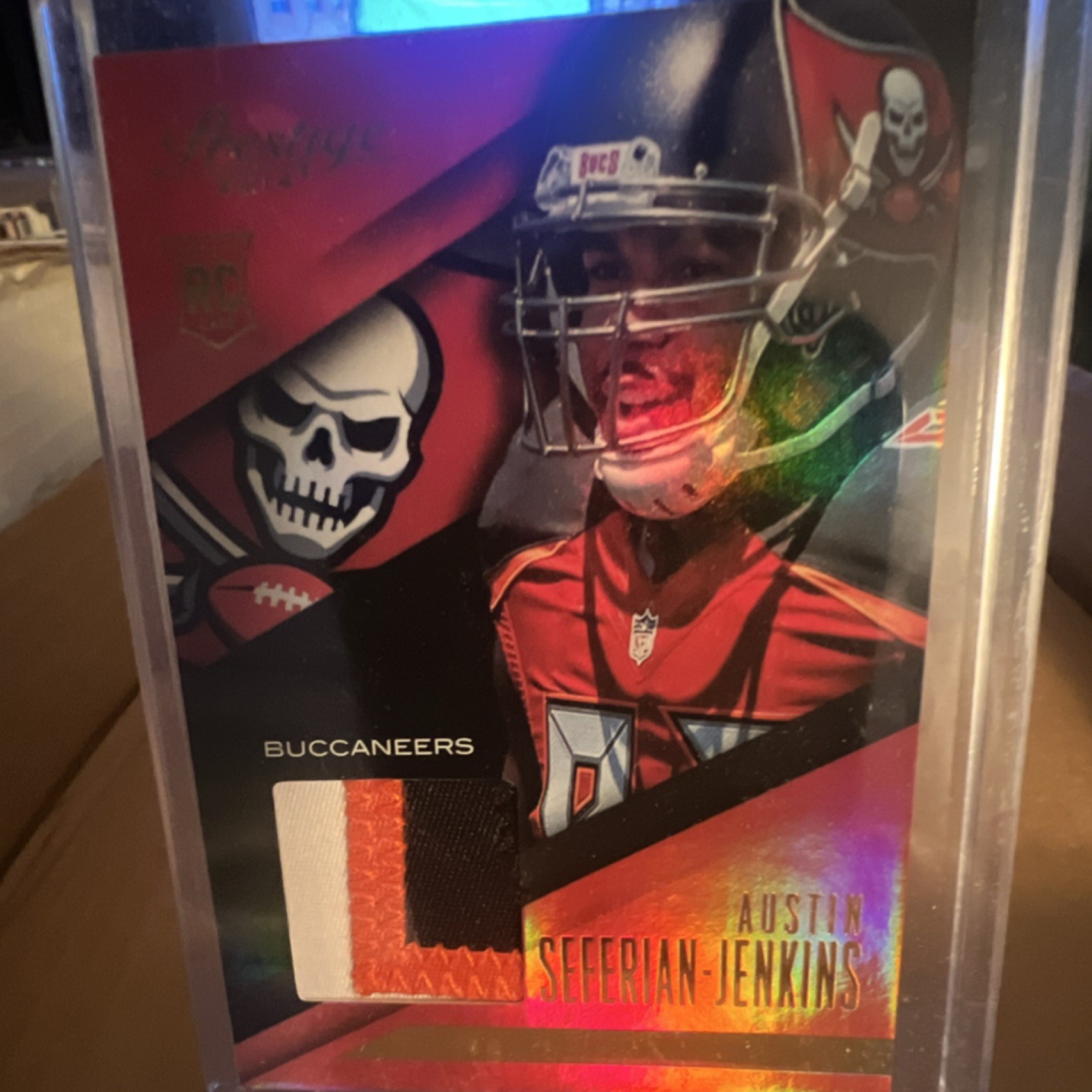 Austin Seferian-Jenkins Panini Prestige Rookie Jumbo Jersey #AS Patch-Prime