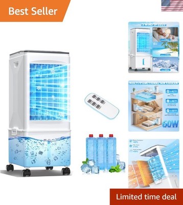Energy-Saving 2.5G Evaporative AC - Fast Cooling & 60° Oscillation for 300 Sq.Ft