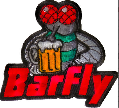 Barfly Biker Funny Iron on Patch