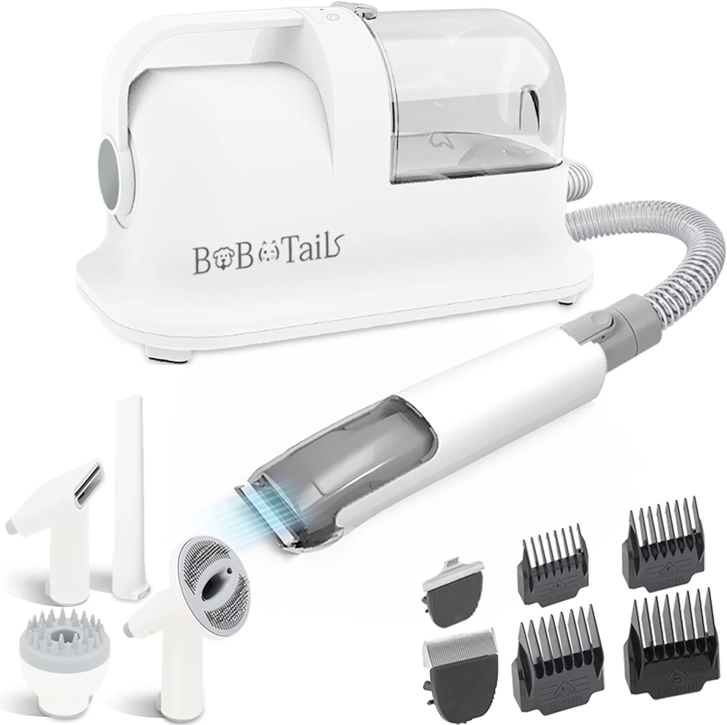 8-in-1 Pet Grooming Vacuum Kit for Mess-Free Shedding & Home Cleaning