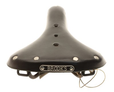 Brooks B17 Short Saddle Steel Rails Hard Leather Cover Black NEW