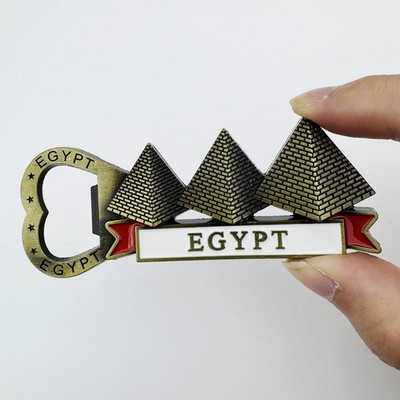 EGYPT bottle opener Tourist Souvenir 3D Metal Refrigerator Fridge Magnet Craft