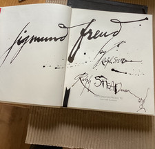 Ralph Steadman Hand Signed with face Sigmund Freud Ltd Ed of 98
