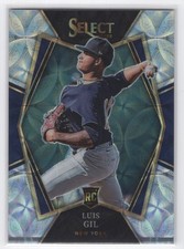#111 2022 Select SILVER SCOPE Print Line Luis Gil RC New York Yankees